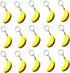 iMagitek 15 Pack Banana Keychains for Kids Party Favors Supplies, School Carnival Prizes, Party Bag Gift Fillers, Banana Stress Relieve Toy...