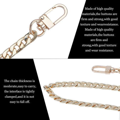 PH PandaHall 63 inch 7.5MM Width Iron Flat Purse Chain Strap Handbags Replacement Accessories for Wallet Clutch Satchel Tote Bag Shoulder Crossbod...