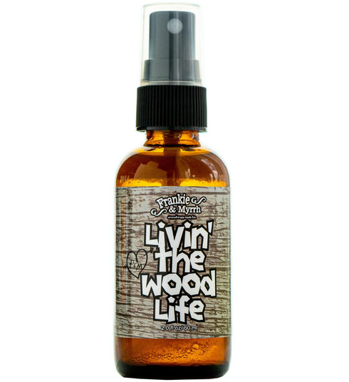 Frankie & Myrrh Livin' The Wood Life Aromatherapy Spray - Patchouli, Vanilla, Sandalwood, Cedar. Relaxation and Meditation Essential Oil Freshwate...
