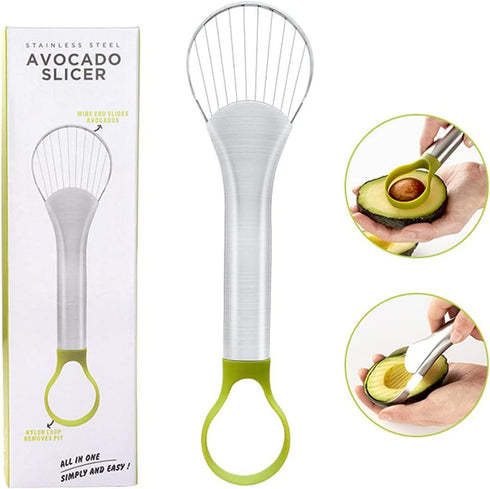 Avocado Slicer,Avocado Pit Remover Cutter Peeler Well Made Stainless Steel Avocado Slicer and Pitter Tool...