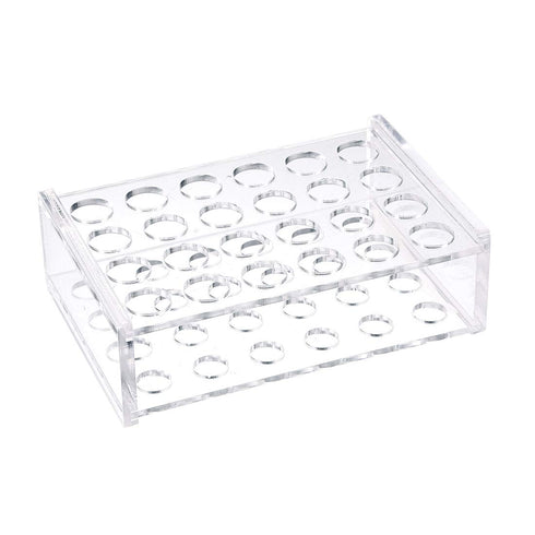 uxcell Test Tube Rack Holder Lab Stand Acrylic 24-Well Clear for 1.5ml and 2ml...