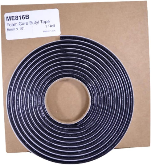Butyl Tape Foam Core Roll 8mm x 16' For Auto Glass...