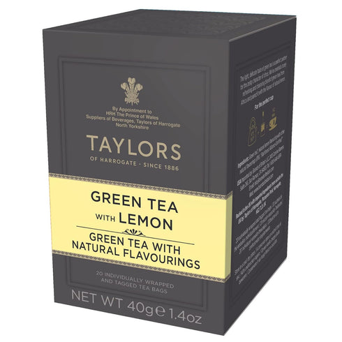 Taylors of Harrogate Green Tea with Lemon, 20 Count (Pack of 1)...