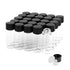 4ml Clear Glass Vials with Screw Caps and Plastic Stoppers, 1 Dram Small Liquid Sample Vial, Leak-Proof Vial, 25PCS...