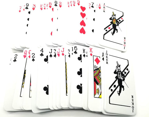 Giant Playing Cards for Kids-4 inches X 7 inches-Oversize Big Foam Cards Set...
