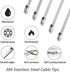 25 PCS Zip Ties Heavy Duty, Outdoor Cable Ties, Zip Ties 10 Inch, 304 Stainless Steel Zip Ties, for Home Improvement, Machinery, Vehicles, Farms, ...