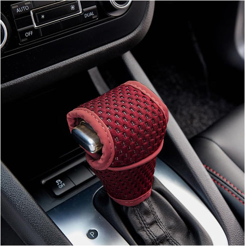 Car Gear Shift Knob Cover, Automotive Manual Stick Shifting Handle Gear Shift Knob Protector, Vehicle Decoration Accessories for Man Woman, Univer...