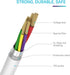 Lightning Cable, Smart Battery Health Defender, Apple MFi Certified, 6. 6 ft iPhone Cord Compatible with iPhone 12, 11, X, 8, 8 Plus, 7, 7 Plus, i...