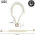 BEL AVENIR Curtain Tiebacks Magnetic Woven Curtain Holdback Drapery Tie-Back (Ivory Braid-2 Pack)...