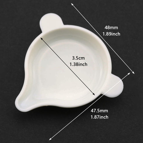 2PCS Jewellery Tool Diamond Electronic Balance Scales Weighing Powder Trays White Narrow Mouth Plastic Weighing Trays for Weighing Liquids and Pow...
