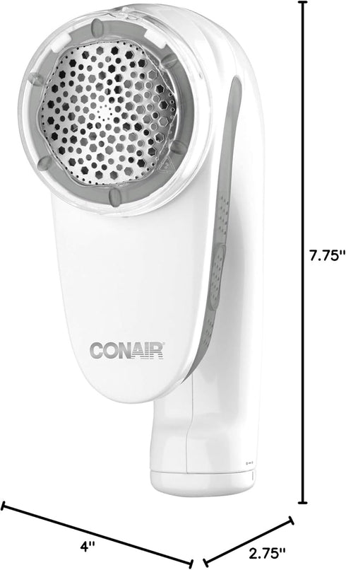 Conair Fabric Shaver and Lint Remover, Rechargeable Portable Fabric Shaver, White...