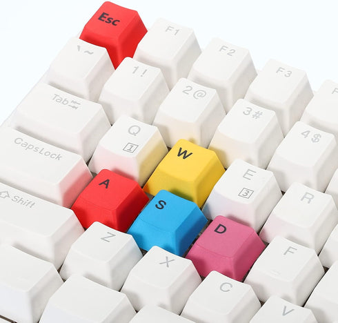 PATIKIL Mechanical Keyboard Keycaps, 1 Set Keyboard Replacement Universal W S D a Esc Up Down Keys, Multicolored...