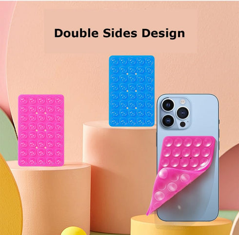 Phone Case Suction,Sticky Grippy Suction Phone,Phone Suction Grip,Shower Phone Holder,Sticky Grippy Suction Phone Silicon Phone Stand for iPhone a...