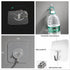 KK5 Adhesive Hooks for Hanging Wall Hooks 22 lbs Self Adhesive Towel Hook Transparent Hooks for Keys Bathroom Shower Outdoor Kitchen Door Home Imp...