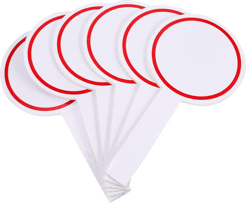 MAGICLULU 6Pcs Dry Erase Answer Paddles Handheld Double Sided Paddles for Students Classroom Voting...