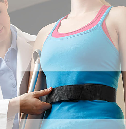 EMI 60" Polyester Gait Belt Pink with Plastic Buckle for Transfer Assistance with Elderly, Seniors, and Physical Therapy...