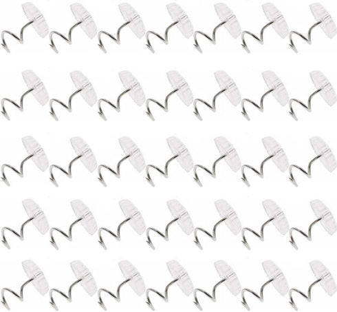 Sowaka 120 Pcs Twist Pins Upholstery Clear Heads Slip Cover Fasteners Headliner Pins for Sofa Car Van Home Furniture Hold Bed Skirt (120 pcs)...