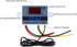 Oumefar Temperature Controller, XH-W3001 DC 110V-220V 1500W 10A Digital Temperature Controller Thermostat Switch with Waterproof Sensor Probe Elec...