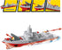 Military Naval Vessel Naval Ship with Launching Cruise Missile and Battle Ship Group, Small Scale Pull Back Fighter Jet, Ideal Gift Army Toys Set ...