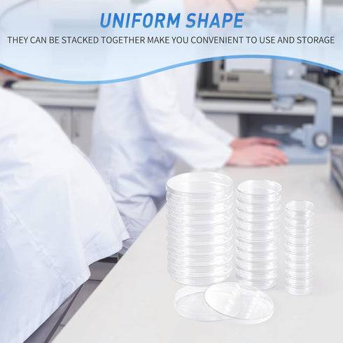 Annhua Petri Dishes with Lid 90 mm X 15 mm, 10 Pcs Petri Plates Tissue Culture Plate Culture Petri Dishes for School Science Projects, Biological ...