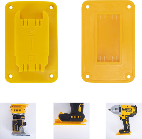 Khanka Tool Holders Replacement for Dewalt 20V / 60V Cordless Router Nailer Saw Drill Tools Mount/Wall Hanger,Fit for Milwaukee M18 Tools (6 Packs...
