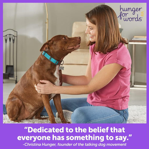Hunger For Words Talking Pet Essential Words - 6 Piece Set Pre-Recorded Speech Buttons for Dogs, Dog Buttons for Communication...