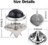 6 Pcs Mini No Sew black Buttons Brooch Pins Cover up Buttons Fasteners Detachable Reusable Multi-purpose for Clothes(Black10mm)...
