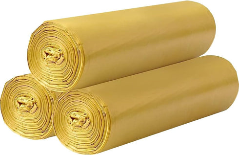 3 Rolls Small Trash Bags - 60 Counts Durable 4 Gallon Small Garbage Bags for home office kitchen Bathroom Bedroom Trash Can liners?Gold?...