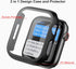 Haojavo 5 Pack Case with Tempered Glass Screen Protector for Apple Watch Series 9 8 7 41mm, PC Hard Ultra-Thin Slim Fit Scratch Resistant Bumper P...