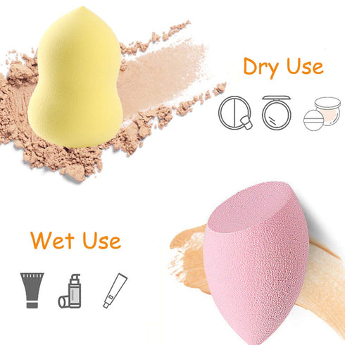 24pcs Makeup Sponge Blender Set - 21 Pcs Latex-Free Vegan Sponges with 3 Pcs Makeup Blender Holder, Beauty Cosmetic Foundation Blending Powder Puf...