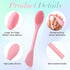 2PCS Manual Facial Cleansing Brush, Silicone Facial Mask Applicator 2 in 1 Face Mask Brush Face Scrubber Tool for Exfoliating Massaging Makeup Ski...