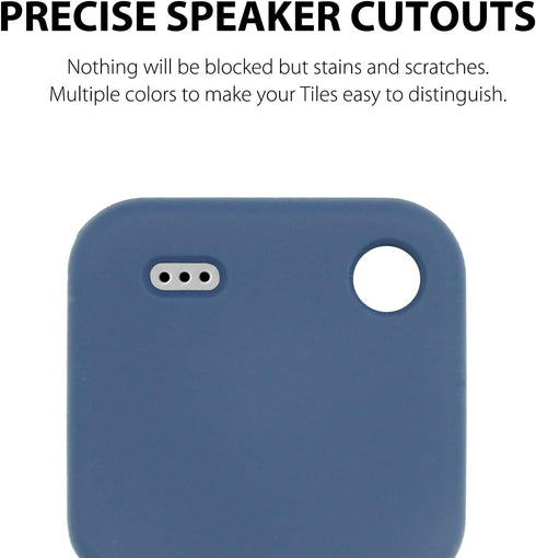 Silicone Case for Tile Pro 2020 & 2018 with Keychains, 2 Pack Anti-scratch Protective Cover with Carabiner (Navy/Fluorescent Green)...
