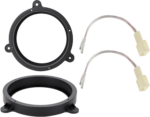 for Subaru 6.5 Inch Rear Door Speaker Adapter Bracket W/ Speaker Harness 1998-2020 WRX Forester Impreza XV Crosstrek Replace Rear Door Speaker Spa...