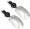EEEKit 2 Pack Mini Retractable Cable USB Optical Mouse, White, Unisex...
