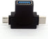 2in1 Micro USB 3.0 and 2.0 Type C OTG Adapter, USB-C Male Micro USB Male to USB-A 3.0 Female Converter On The Go for Android Google Nexus Samsung ...