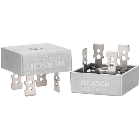 2Pcs Bridge Rectifier Diode, KBPC3510, AC to DC, 1000V 35A, 4 Pin, Full Wave Single Phase Metal Housing Bridge Rectifier (2)...