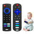 2-Pack Baby Teething Toys-TV Remote Control Shape Silicone Infants Teething Toys for Babies 0-18 Months,BPA-Free (2packs-Black)...