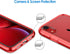 JETech Case for iPhone XR 6.1-Inch, Non-Yellowing Shockproof Phone Bumper Cover, Anti-Scratch Clear Back (Red)...