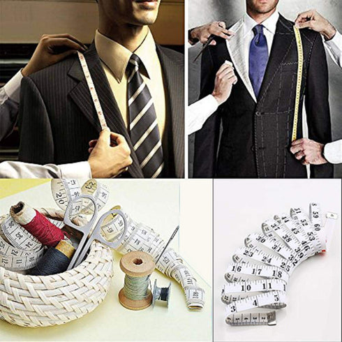 GDMINLO Soft Tape Measure Double Scale Body Sewing Flexible Tailor Craft Vinyl Ruler for Weight Loss Medical Body Measurement, Has Centimetre Scal...