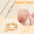 BENECREAT 20 PCS 14K Gold Filled Spring Ring Clasps for Necklace Bracelet Jewelry DIY Making (8mm x 6mm x 1mm)...