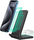 2 in 1 Wireless Charger,Foldable 20W Fast Wireless Charging Stand Compatible with iPhone 15/15 Pro/14/13/12/X/AirPods,Dual Phone Induction Charge ...