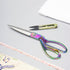 Rainbow Sewing Scissors Holographic Metallic Craft Tailor Scissors 9 Inch Heavy Duty Steel Professional Fabric Shears for Costume Designer Dressma...
