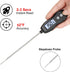 Digital Meat Thermometer Backlight,Waterproof Instant Read Food Thermometer for Cooking Grilling BBQ Baking Liquids Beef Turkey (Black)...