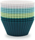 Silicone Baking Muffin Cups 12 Pack, Reusable Cupcake Liners Cake Molds, BPA Free, Dishwasher Safe(White, Green, Navy, Dusty Blue)...