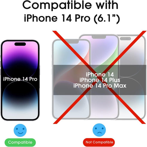 amFilm OneTouch Glass Screen Protector for iPhone 14 Pro 6.1 Inch 2022 with Camera Lens Protector, Easiest Installation, Dynamic Island Compatible...