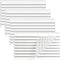 Large Lined Transparent Sticky Notes, 4 Pads 3x5 inch Clear See Through Translucent Self-Adhesive Post Memo Reminder Tabs with Line for Office Wom...