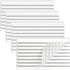Large Lined Transparent Sticky Notes, 4 Pads 3x5 inch Clear See Through Translucent Self-Adhesive Post Memo Reminder Tabs with Line for Office Wom...