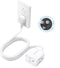 TROND Flat Extension Cord 6ft with 360° Rotating Plug, Low Profile Power Strip, Three Prong 3 Way Plug Extension Outlets, Electrical Power Cord Ex...