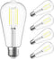 SHINESTAR E26 LED Bulb 60 Watt Dimmable, 4000K Bright White, Edison Light Bulbs for Bathroom Vanity, 4-Pack...