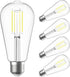 SHINESTAR E26 LED Bulb 60 Watt Dimmable, 4000K Bright White, Edison Light Bulbs for Bathroom Vanity, 4-Pack...